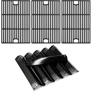 Adviace Replacement Parts for Nexgrill 720-0896B 720-0896 720-0898 Deluxe 6 Burner Gas Grill Models, Flame Tamers and Grill Grates Replacement for Nexgrill 6 Burner 720-0896B Grill
