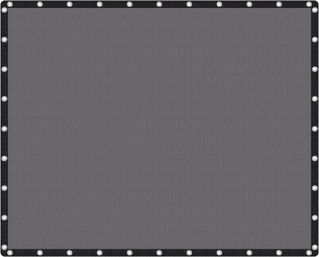 VICLLAX Shade Fabric Sun Shade Cloth Privacy Screen with Grommets for Patio Garden Pergola Cover Canopy 16x20 FT, Grey (Gray)