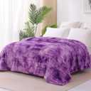 Fleece Throw Blanket Cozy Soft Lightweight Throw Blankets Warm Plush Purple Fall Blankets and Throws Couch Sofa Bed Camping Travel Picnic Outdoor Blanket Bedding Kid Baby Boys Girls Adults 60x80 in (Size 60" x 80"(150 x 200 cm))