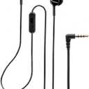 Sony MDREX155AP in-Ear Earbud Headphones/Headset with mic for Phone Call, Black (MDR-EX155AP/B)