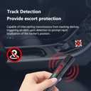Hidden Camera Detector - 2025 Camera Detector, Hidden Device GPS Detector, Bug Detector, Camera Detector for Hotels, Travel, Office, 4 Levels Sensitivity Easy to use (Black)