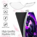 Clear Case for Lenovo Tab M11/Tab K11 LTE 11 Inch 2024, Transparent TPU Silicone Protective Shell Shockproof Case for Lenovo M11 Tablet (TB330FU/TB330XU), Purple Moon Dragon