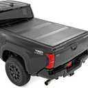 Rough Country Hard Tri-Fold Truck Bed Tonneau Cover for Toyota Tacoma (2024-2025) - Aluminum Flip-Up Folding Bed Cover, Fits 5' (60.3") Bed