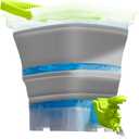 Gel Splatter Round Bucket, Portable Blaster Ammo Depot, Collapsible Blaster Accessories, 10,000+ Bonus, Large Capacity Container & Fast Loading Nozzle, Green