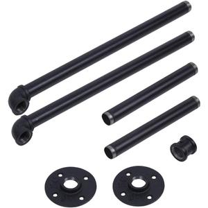 1~20ft Industrial Iron Pipe Stair Handrail, Clothes Rack, Dcor Wall Handrail Towel Rail for Elderly Kids Use in Hallways, Ramps, or Stairs Bathroom