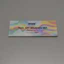 Artdone Metallic Nail Art Pens, Liner Brushes Set, 5PCS Black Color Nail Tools For Long Lines, Thin Details, Fine Drawing, Liner Brush UV Gel Polish Painting Nail Design Sizes 5/8/12/20/25mm