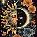 MBNTJHT DIY Paint by Numbers Kit for Adults,Unframed Sun and Moon Paint by Number Kits for Beginners,Easy Digital Oil Painting Art Crafts for Home Wall Decor 16X20 Inch.