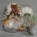 3 Pcs 9 Inch Fall Artificial Pumpkins Fake Pumpkin Centerpiece Decor Cozy Maple Leaves Styles Farmhouse Neutral Fall Decor Autumn Rustic Thanksgiving Fall Decoration for Home Indoor Outdoor