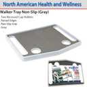 North American Health +Wellness Walker Tray, Gray, 1 Count (Pack of 1)