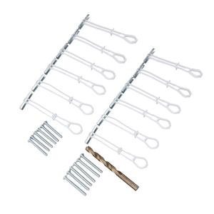 Toggle Anchors with Bolts Carbon Steel Quick Channel Hollow Wall Anchors Pull Toggle Anchors for 2 1/2 in Walls Heavy Duty Toggle Bolts for Hanging Shelves TV Brackets