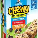 Pack Of 6 Quaker Chewy Granola Bars, 25% Less Sugar, 2 Flavor Variety Pack, (18 Pack)