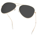livho Sunglasses for Men Women Aviator Polarized Metal Mirror UV 400 Lens Protection (Gold Black)