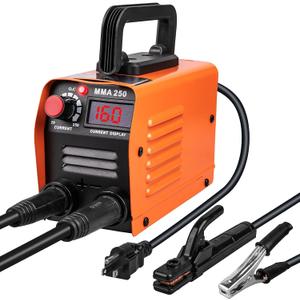 Mini Welding Machine, Upgraded Welder Machine 110V, Portable Stick Welder MMA-250A, IGBT Inverter Welder with Hot Start, Arc Force, Anti-Stick