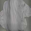 Nobed HHT 2 pk White Round Spandex Tablecloth for 60in Tables, Wrinkle Free Stretchy 120inch Fitted 5FT Table Cloths Round Table Covers with Skirt for Wedding Party Dining Banquet Events