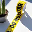 Caution DO NOT Enter Yellow Black Premium Barricade Tape, Non Adhesive Tape, 3" x 300 Feet,1 Roll
