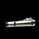 JEMYGINS Mens Floral Necktie and Pocket Square Tie Clip Sets for Men (Dusty Blue)