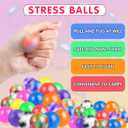 VISCOO 24 Pack Stress Balls for Adults, Squeeze Balls for Anxiety Relief, Soft Palm-Sized Pressure Balls, Durable Relaxation Set