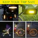 Reflective Stickers Made of 3M DG3,Super Reflection, Safety Reflective Tape for Car Trailer Truck Bike Motorcycle, 25 Pcs Fluorescent Yellow-Green Outdoor Waterproof Ultimate in Safety Technology.