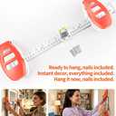 Level Ruler Picture Hanging Tool with Level Precision Wall Mount Guide for Frames & Artwork, Easy Alignment Hanging Tool with Built-In Level for Home Decor Installation