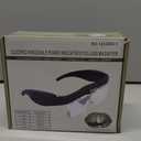 Professional Magnifying Glasses Headset with 5 Detachable Lenses 0.75X-4.0X & 3 LED Lights, Rechargeable Hands-Free Headband Magnifier for Close Work, Jewelry Crafts Hobby (Black)