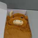 Highland Cow Microwavable Heating Pads for Belly, Neck & Shoulders, Heatable Plush with Moist Heat, Removable Plush Cover, Unscented Natural Fill, Adorable Surprise Present, 7.8" x 10.6", 1.2 lb