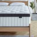 Full Size Mattress, 12 Inch Memory Foam, Independent Spring, Soft and Comfortable Medium Firm Hybrid Mattress in A Box, Pressure Relief