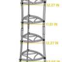 Lodge 6-Tier, Kitchen and Pantry Cast Iron Cookware Storage Organizing Tower, Steel Construction, Matte Black
