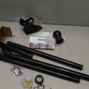 ZMTECH Flag Pole - Upgraded Bracket, 6 FT Stainless Steel Flag Poles for Outside House, Residential or Commerical, Tangle Free Flag Pole Kit for American Flag (Without Flag, Black)