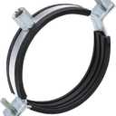 2 PCS Split Ring Pipe Hanger Heavy Duty Adjustable Pipe Bracket Clamp Wall Ceiling Mount Pipe Support ID 6 2/7 Inch(160mm)