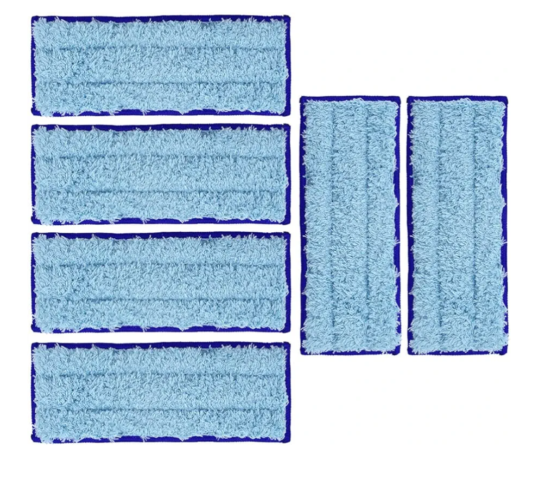 Neutop Replacement Washable & Reusable Wet Mopping Pad Compatible with iRobot Braava Jet 240, 241, 244, 245, 250 Robot Mops, Blue, 6-Pack