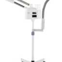 Professional Facial Steamer 3 in 1 Steamer for Face with Hot & Cold Nozzle 5X LED Magnifying Lamp Facial Steamer for Esthetician Beauty Face Equipment Use at Home or Salon