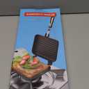 Sandwich Maker, Grilled Panini Maker Pan with Non-Stick Plates, Stovetop Toasted Sandwich Maker Press, Double Sided Aluminum Flip Cheese Maker Frying Pan for Home Kitchen Breakfast Camping