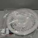 rightLight Socket Fan with Remote 12, Screw in Socket Fan Light with Dimmable Brightness and Color Temp, Socket Modern Flush Mount Low Profile Ceiling Fan for Bedroom, Small Living Room, Kitchen, White-Bright