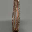 MOFREE Bracelet Compatible with Fitbit Versa 3/Versa 4 Bands/Fitbit Sense/Sense 2 Bands for Women (Rose Gold)