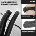 MotiMind 1 Inch x 100 ft Foam Backer Rod for Gaps Joints Concrete Crack Filler Caulk Saver Bulk Foam Backing Rod Concrete Filler Rope for Weather Stripping Door Seal (Black)
