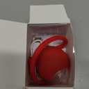 Interactive Electric Automatic Rolling Moving USB Rechargeable Self Activated Play Stimulation Toy Smart Chase Teaser Ball with Speedy Tail Rope for Bored Adult Indoor Cats and Dogs, Red