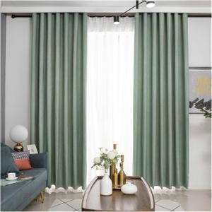 Window Curtains Blackout Light Green 2 Pcs 50"x85"