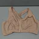 Glamorise womens Full Figure Plus Size Complete Comfort Wirefree Cotton T-Back Bra #1908, Café, 48G/ H