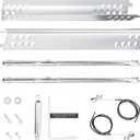 Hisencn Gas Grill Parts for Charbroil Grill Performance 463673519 463625217 463625219 463673517 463673017 463347519 463275517 463244819, 470-5200-W1, G470-0004-W1, Heat Plates Burner Tube 2 Burner