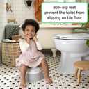 Ingenuity Ready Set Go Potty Training Toilet, Removable Bowl, Non-Skid Bottom, Wide Stable Base, Age 18 Months & Up, White & Grey