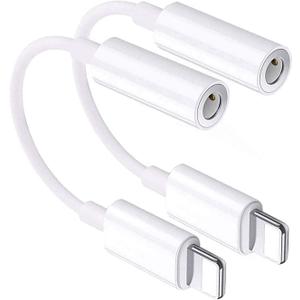 [Apple MFi Certified] iPhone 3.5mm Headphone Jack Adapter,2 Pack for Apple Lightning to 3.5mm Earphones Jack Adapter Cord Dongle Aux Cable Converter Accessories Compatible with iPhone14 13 12 11/Xs/XR