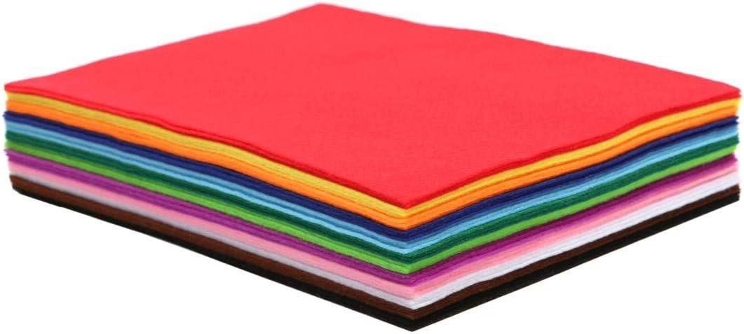 Soft Felt Sheets, 8.5x11 Inches, 36PCS in 12 Colors - Assorted Polyester Square Sheets for DIY, Craft, Sewing, Patches and More | 2mm Thickness - Multiple Colors and Sizes