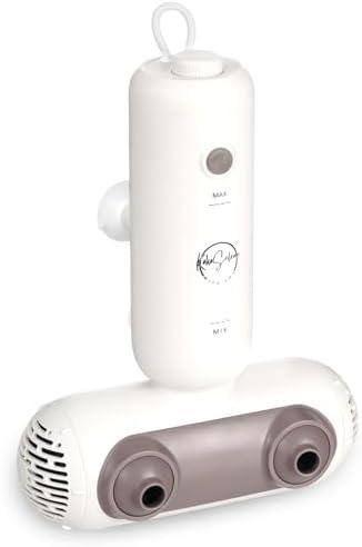 KokoSelene Bath Jets for Tub, Portable Bath Spa for Bathtub with Dual Hydro Jets, Bathtub Spa Machine Creates Soothing Bubbles for Daily Relax at Home Use (Brown)