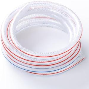Eoiips 2” ID PVC Braided Clear Flexible Vinyl Tubing, 2" ID x 2-1/4" OD Heavy Duty Reinforced Vinyl Hose Tube for Water, Oil & Liquid Transfer, 5FT