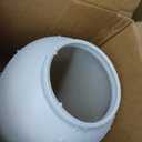 Ceramic Vase Home Decor, Vintage Vase, Wide Mouth Farmhouse vase (19”h-Vintage White)