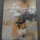 AJAZIKO Large Abstract Canvas Wall Art - Wall Art for Living Room and Bedroom, Modern Wall Decor in Orange and Gray Hues, Perfect Office Decorations for Work (58"L x 29"W, yellow)