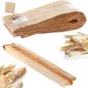 ZENFUN 100 Pack Baguette Kraft Bags with Clear Front Window and 100 Seal stickers, Fresh Breads Loaf Packing Bags, 23"x4"x1.6" Long Bread Kraft Paper Bakery Storage Bag