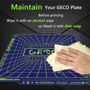 2025 Print Plate, GECO Plate Printing PLA Plate (No Heating) for Bambu Lab P1S/P1P/X1/X1C/X1E/A1 3D Printer 257 x 257 mm Carbon Plate 0C Printing Heat Bed