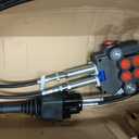 Solarhome Hydraulic Control Valve Kit,Cable Remote Control Valve Kit with 2 Spool Valve 80lpm/ 21gpm and 2 Cables Remote Joystick, 165.47 Cubic Inches