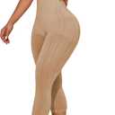 Shapewear Leggings for Women Tummy Control High Waisted Capri Body Shaper Butt Lift Thigh Slimmer (Medium)